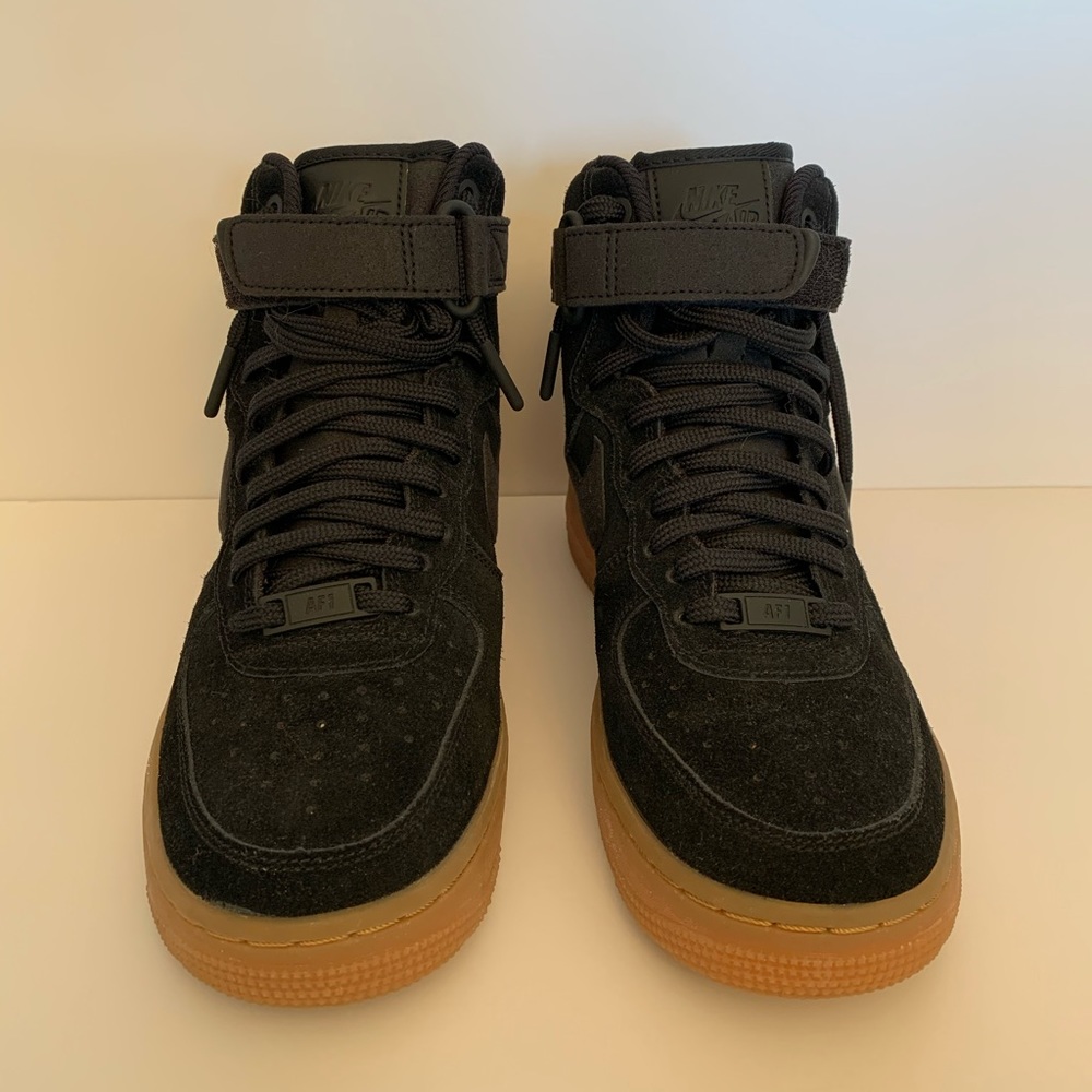 Black Suede Nike Air Force 1 High Top